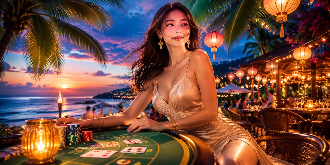 Người chơi card game tại chợ đêm Mũi Né sử dụng điện thoại để kiểm tra tài khoản và thực hiện giao dịch