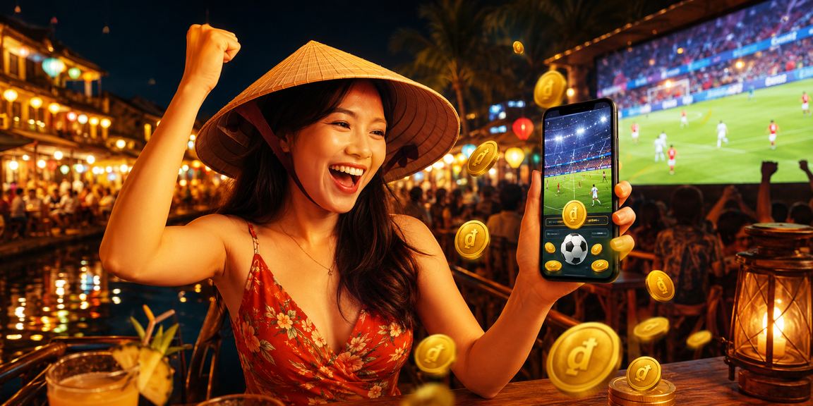 Người chơi cá cược thể thao tại Phú Quốc với điện thoại Android